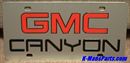 GMC Canyon (red/black) S/S plate